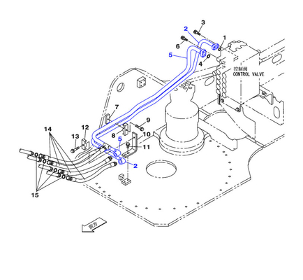 SH210-5A Bagger Ersatzteile Zylinderölrohr für Sumitomo-Rohr