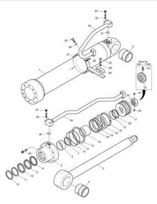 DOOSAN DX225LCA Bagger Hydraulisches Eisenölrohr für die Herstellungsanlage
