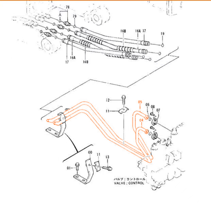 Ersatzteile für Bagger Top ZAX120 Zylinder Ölrohr für Hitachi Tube