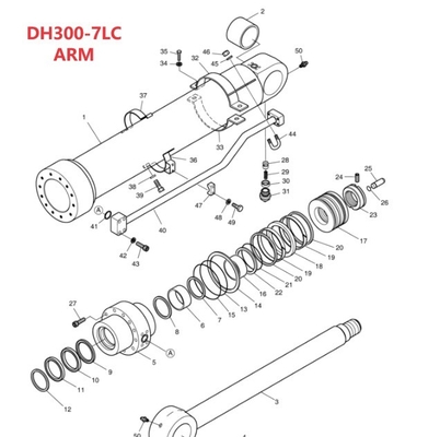 Verbessern Sie Ihre Baumaterialgeschäfte mit Doosan DH300LC-7 Hydraulic System Distributor