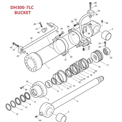 Verbessern Sie Ihre Baumaterialgeschäfte mit Doosan DH300LC-7 Hydraulic System Distributor