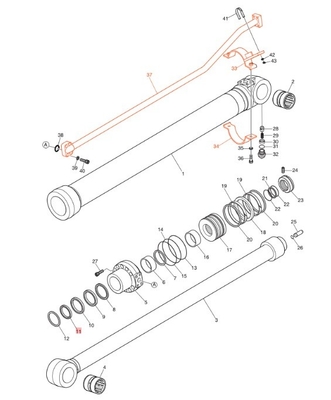 Energiebergbaugewerbe Rohrleitungen Hydraulisches System Distributor für DX190-3B DX200-3B