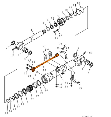 PC200-8MO Hydraulisches System Verteiler Eimerrohr und Rückleitung für Bagger Eisenrohr
