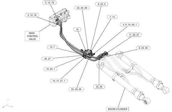 Stahlrohr Caterpillar 336D Hydraulikzylinderrohr 204-8358 204-8359 für Boomrohr