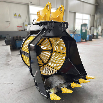 Tiejia Sieve Bucket 1,2 m3 Drehschirm-Bucket-Exkavator für 4 Tonnen 6 Tonnen 10 Tonnen Backhoe