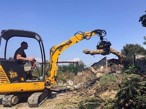 3 Tonnen Hydraulische Bagger Anschlüsse Drehholzgreifmaschine Maximal Kieferöffnung 1,5 m
